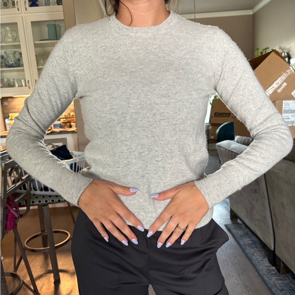 From Future Cashmere Sweater Light Gray